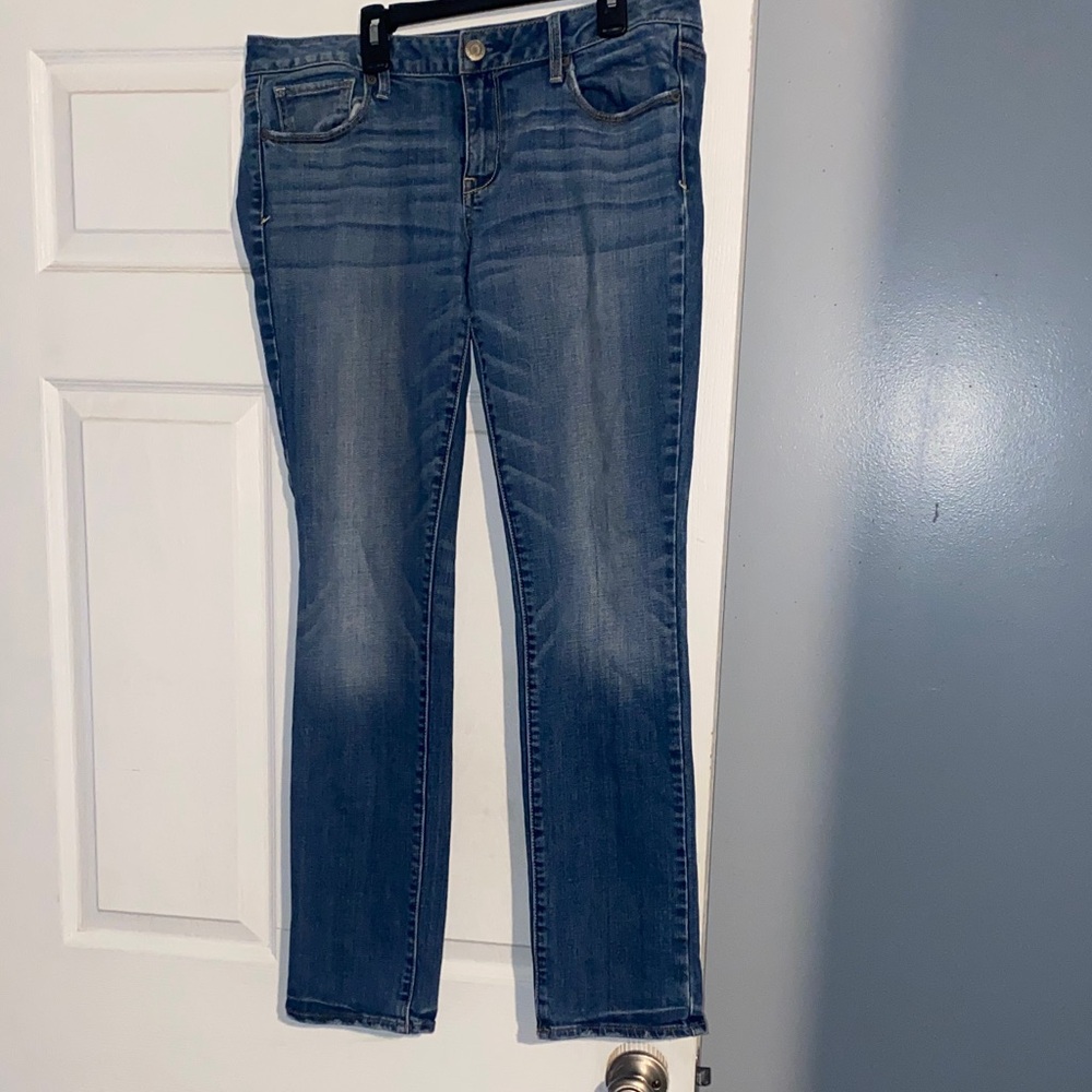 American Eagle Outfitters Blue Straight Leg Jeans